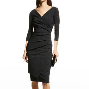 Chiara Boni La Petite Robe
V-Neck 3/4-Sleeve Ruched Sheath Dress